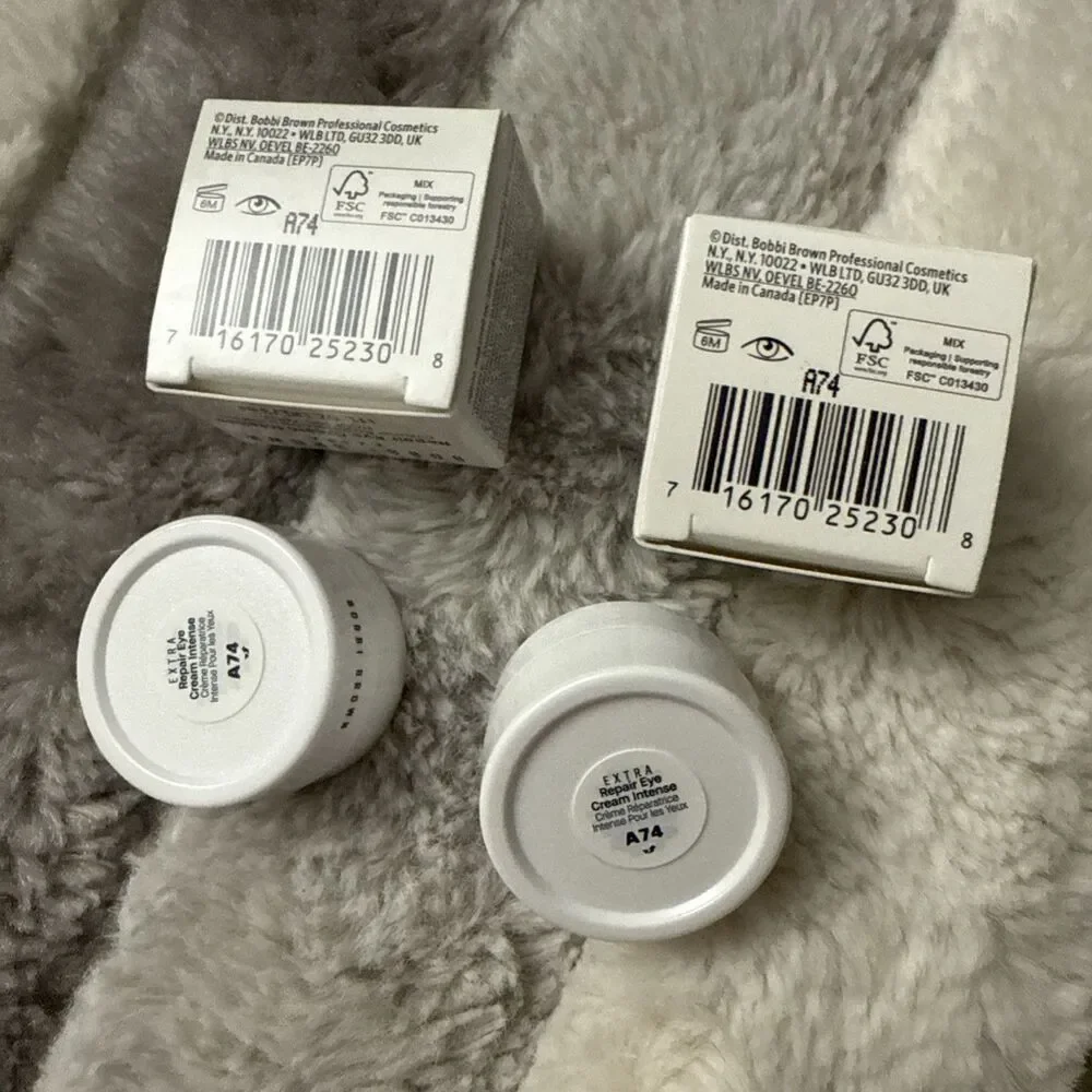 Bobbi Brown Extra Eye Repair Cream INTENSE Mini Travel Size 3ml 0.1oz Lot of 2